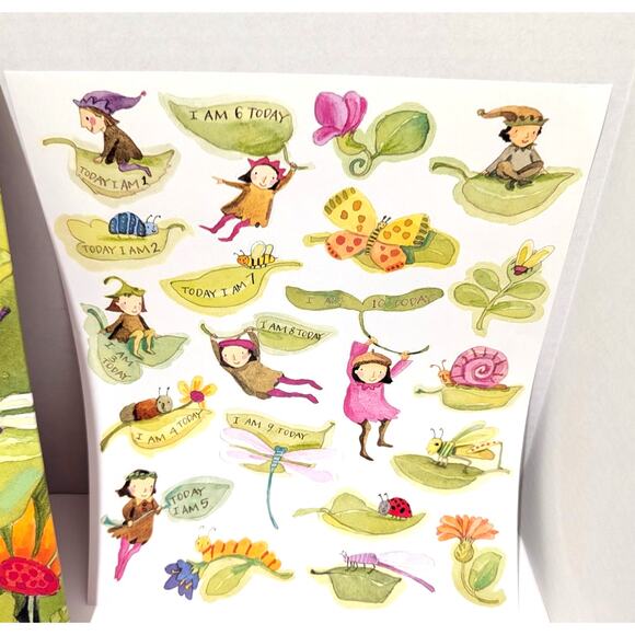 eeBoo Grow Like a Sunflower Keepsake Growth Chart & Stickers Unused - Picture 7 of 9